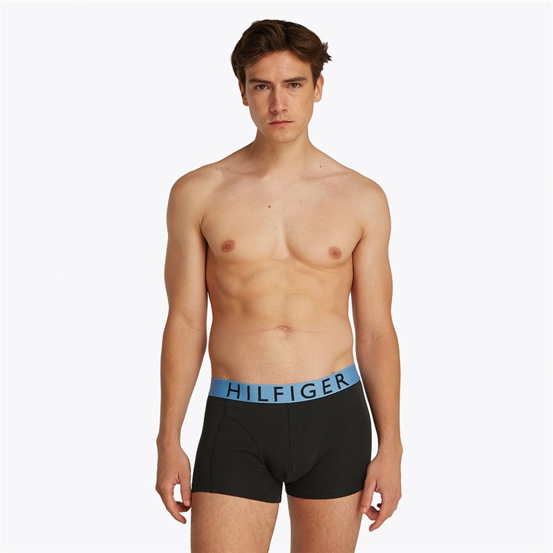 Tommy Hilfiger Heren Drie Pack Trunks Vibrant Indigo/Antiqe Zilver/Blue Spell