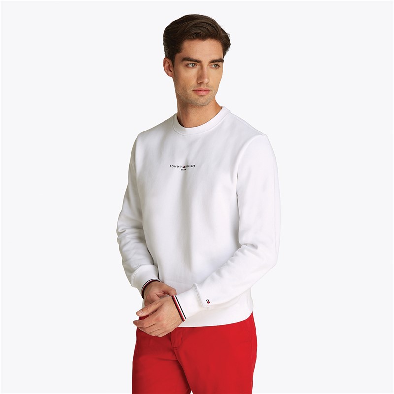 Tommy Hilfiger Heren Pullover Sweatshirt Wit