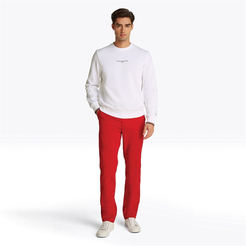 Tommy Hilfiger Heren Pullover Sweatshirt Wit