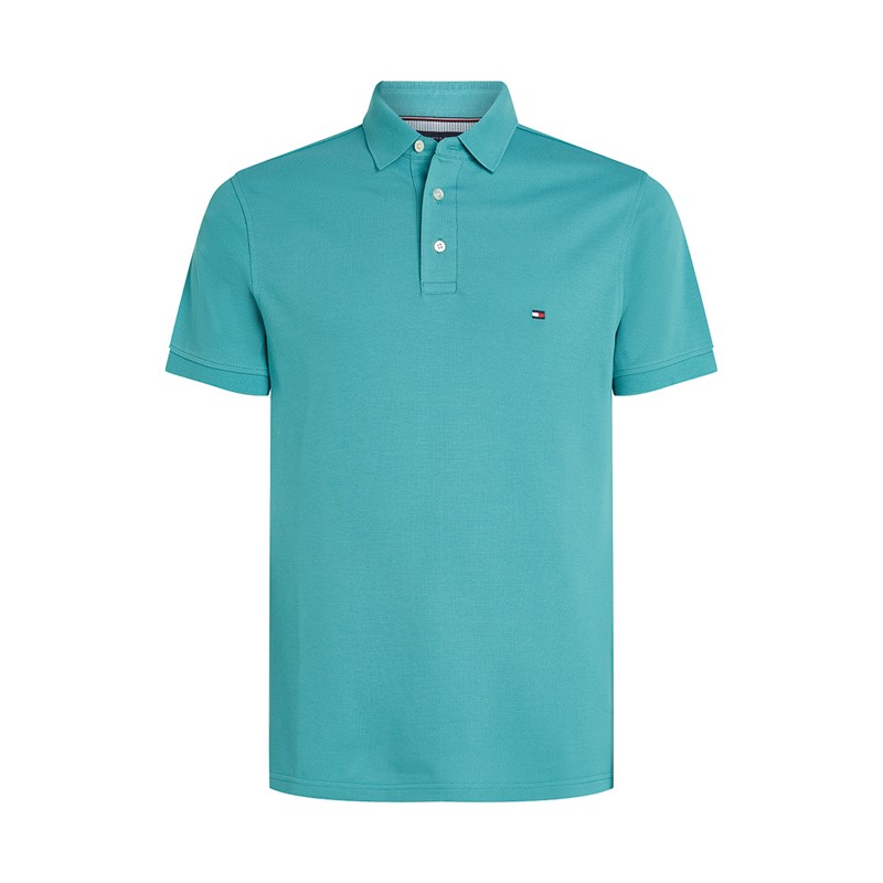Tommy Hilfiger Heren Slim Polo Hazy Teal