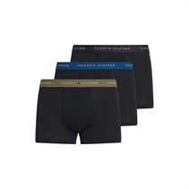 Tommy Hilfiger Mens Three Pack Trunks Wdg Blue/Black/Utility Olive