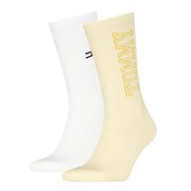 Tommy Hilfiger Mens Tommy Two Pack Socks Yellow