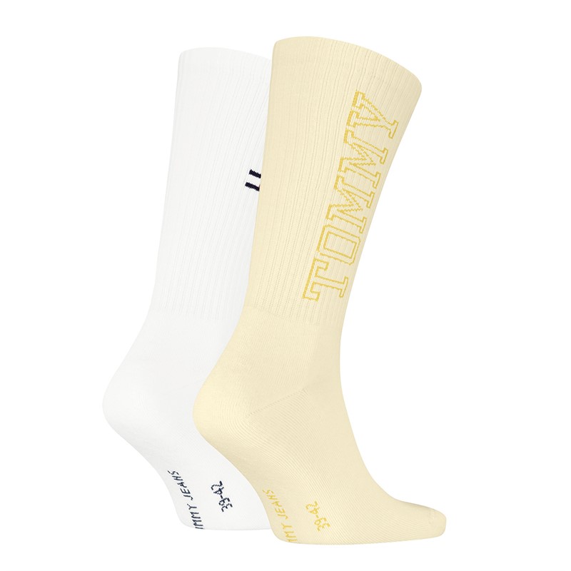 Tommy Hilfiger Mens Tommy Two Pack Socks Yellow