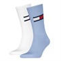Tommy Hilfiger Flag Two Pack Socks Light Blue