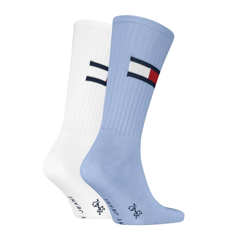 Tommy Hilfiger Flag Two Pack Socks Light Blue