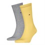 Tommy Hilfiger Mens Classic Two Pack Socks Yellow