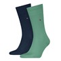 Tommy Hilfiger Mens Classic Two Pack Socks Green
