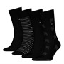 Tommy Hilfiger Mens Four Pack Socks With Gift Box Black
