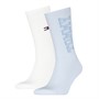 Tommy Hilfiger Mens Two Pack Socks Light Blue