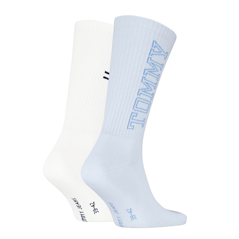 Tommy Hilfiger Mens Two Pack Socks Light Blue