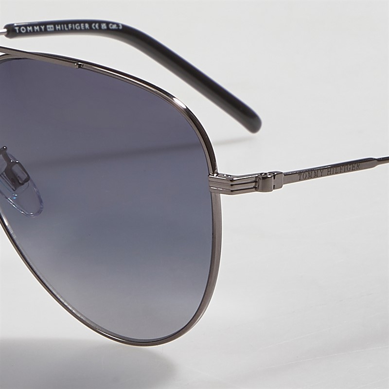 Tommy Hilfiger Mens Sunglasses Dark Ruthenium