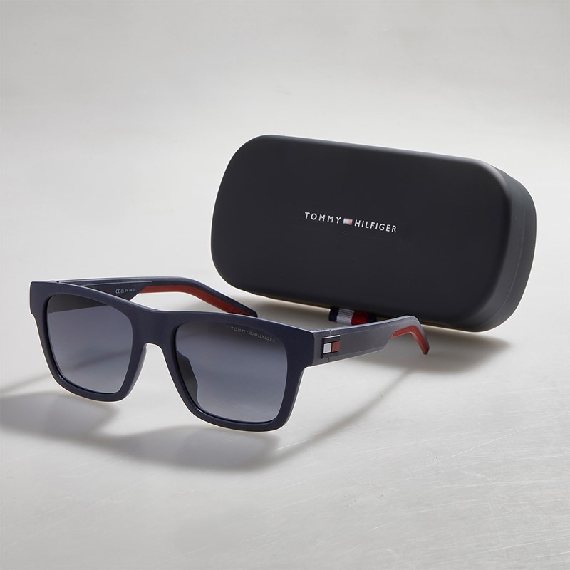 Tommy Hilfiger Mens Sunglasses Matte Blue