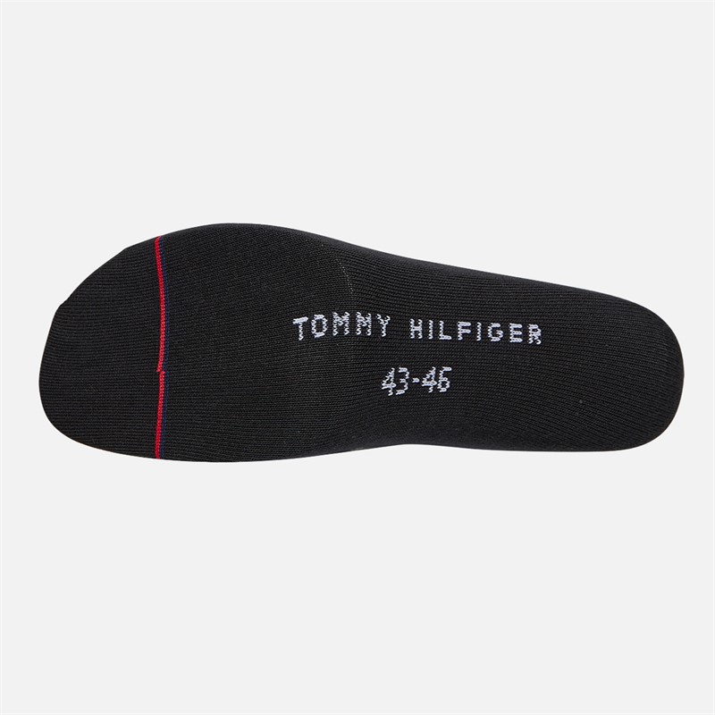 Tommy Hilfiger Mens Three Pack Stripe Socks Black
