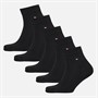 Tommy Hilfiger Mens Five Pack Socks Black