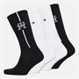 Tommy Hilfiger Mens Four Pack Monogram Socks Black/White
