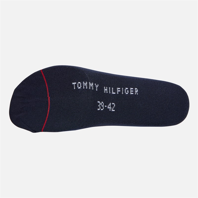 Tommy Hilfiger Mens Three Pack Stripe Socks Dark Navy