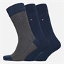 Tommy Hilfiger Mens Three Pack Socks Khaki