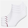 Tommy Hilfiger Mens Four Pack Trainer Socks White