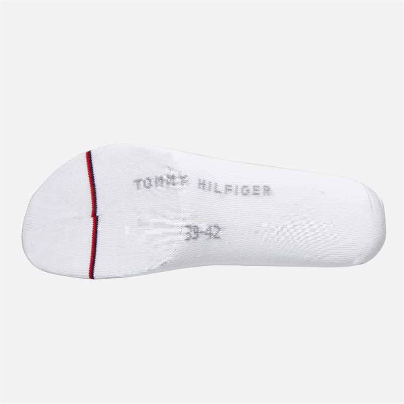 Tommy Hilfiger Mens Four Pack Trainer Socks White