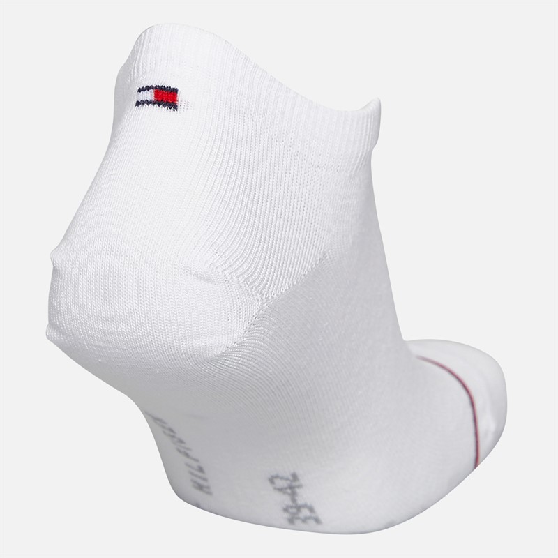 Tommy Hilfiger Mens Four Pack Trainer Socks White