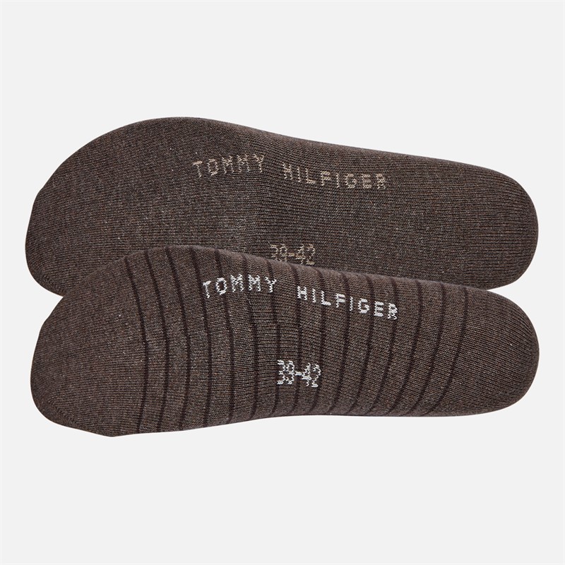 Tommy Hilfiger Mens Two Pack Stripe Socks Oak