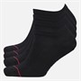 Tommy Hilfiger Mens Four Pack Trainer Socks Black