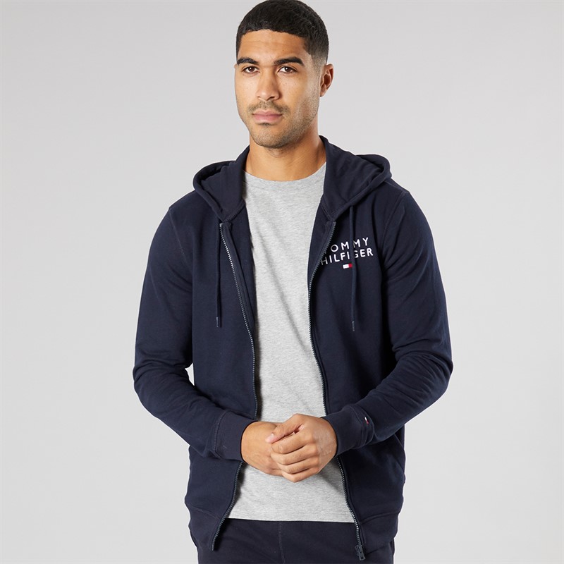 Tommy Hilfiger Mens Lounge Hoodie Navy Blue