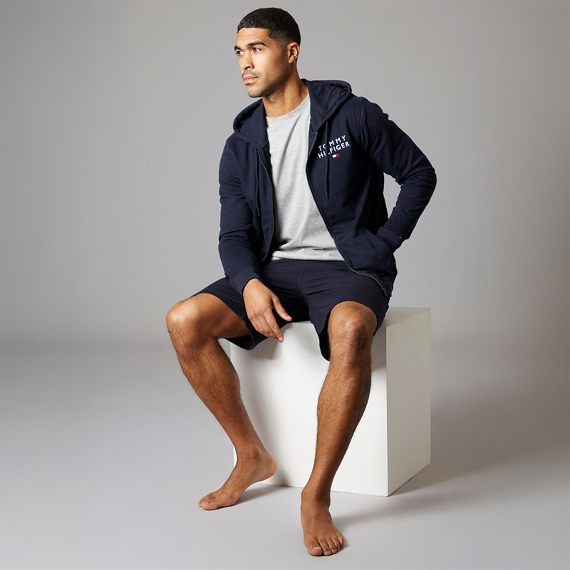 Tommy Hilfiger Mens Lounge Hoodie Navy Blue
