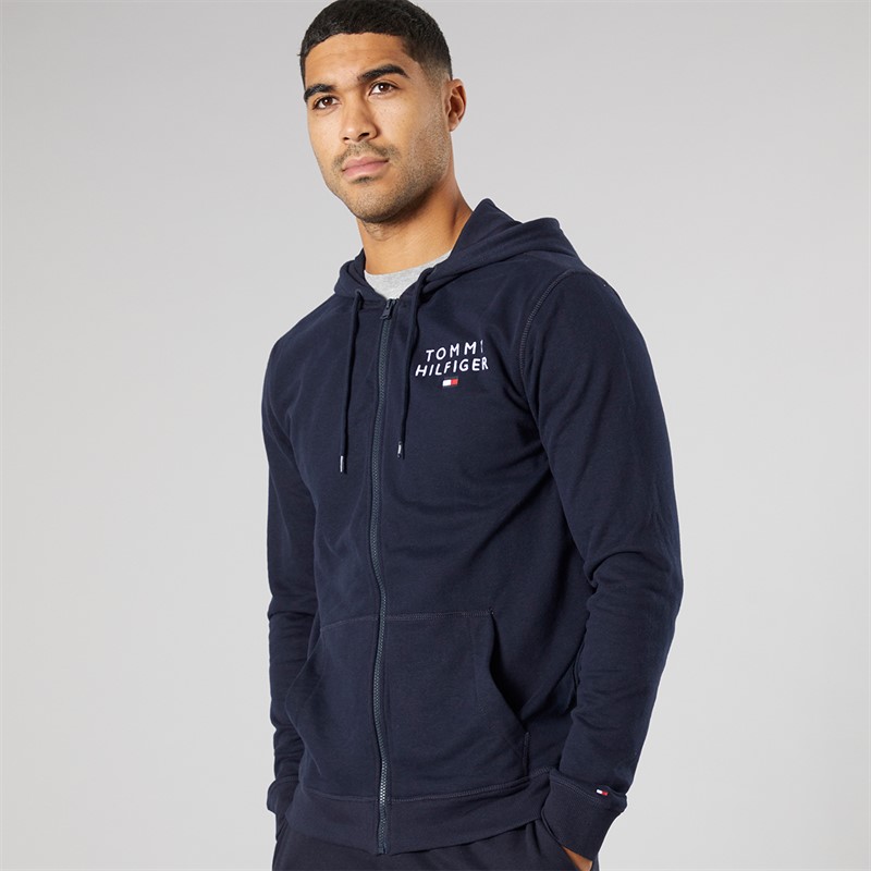 Tommy Hilfiger Mens Lounge Hoodie Navy Blue
