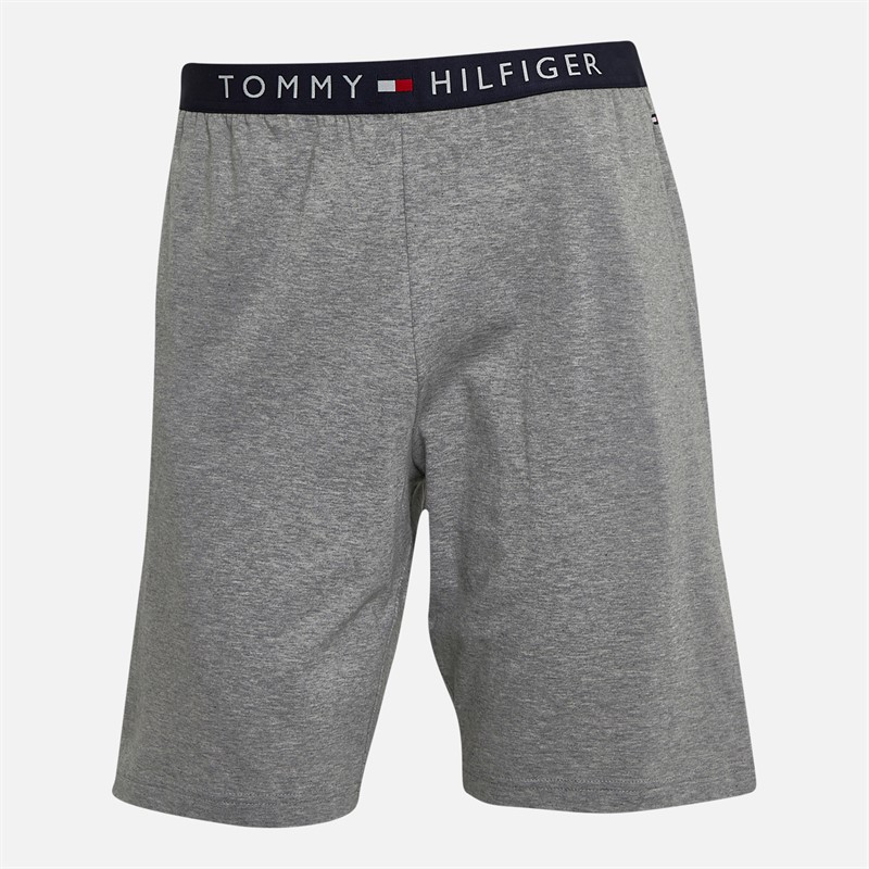 Tommy Hilfiger Mens Jersey Lounge Shorts Light Grey Heather
