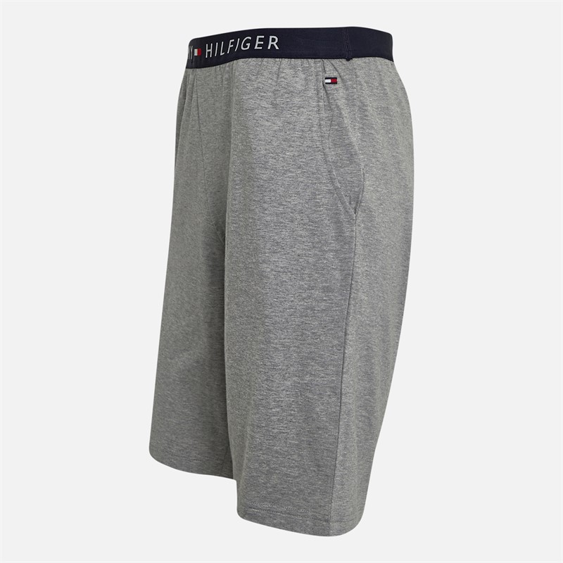 Tommy Hilfiger Mens Jersey Lounge Shorts Light Grey Heather