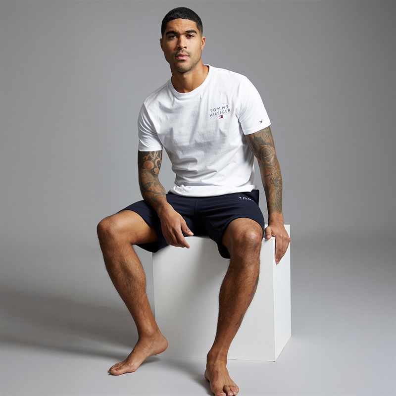 Tommy Hilfiger Mens Lounge Shorts Navy Blue