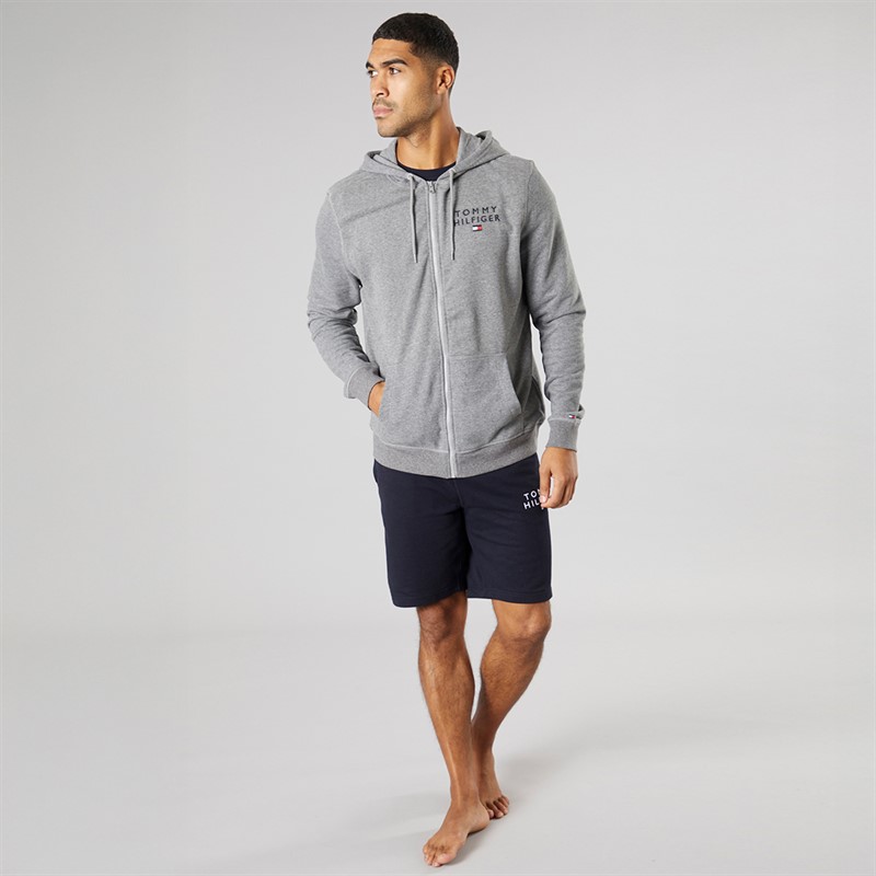 Tommy Hilfiger Mens Lounge Hoodie Medium Grey Heather