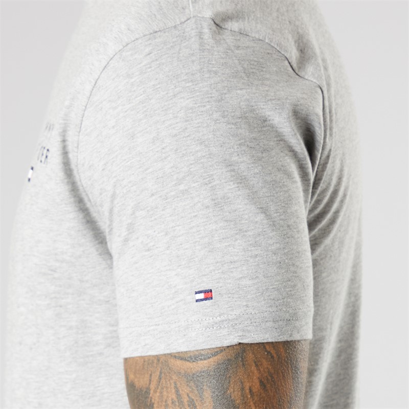 Tommy Hilfiger Mens Lounge T-Shirt Light Grey Heather