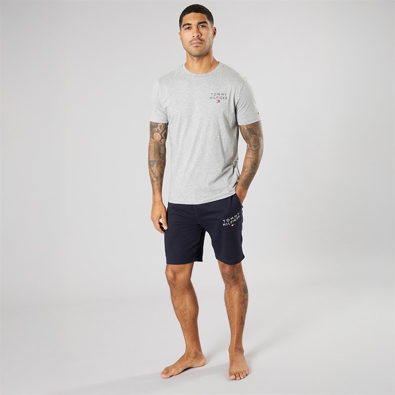 Tommy Hilfiger Mens Lounge T-Shirt Light Grey Heather