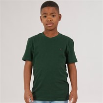 Tommy Hilfiger Junior Boys Essential T-Shirt Ornamental Green