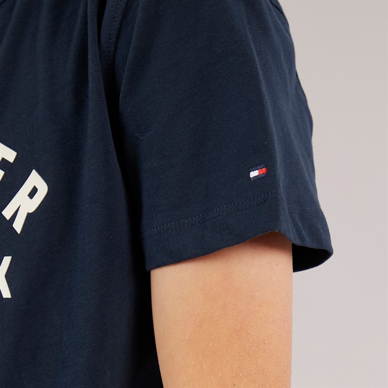 Tommy Hilfiger Junior Boys Graphic T-Shirt Dark Night Navy