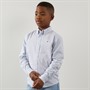 Tommy Hilfiger Junior Boys Flex Ithaca Shirt Cloudy Blue Stripe