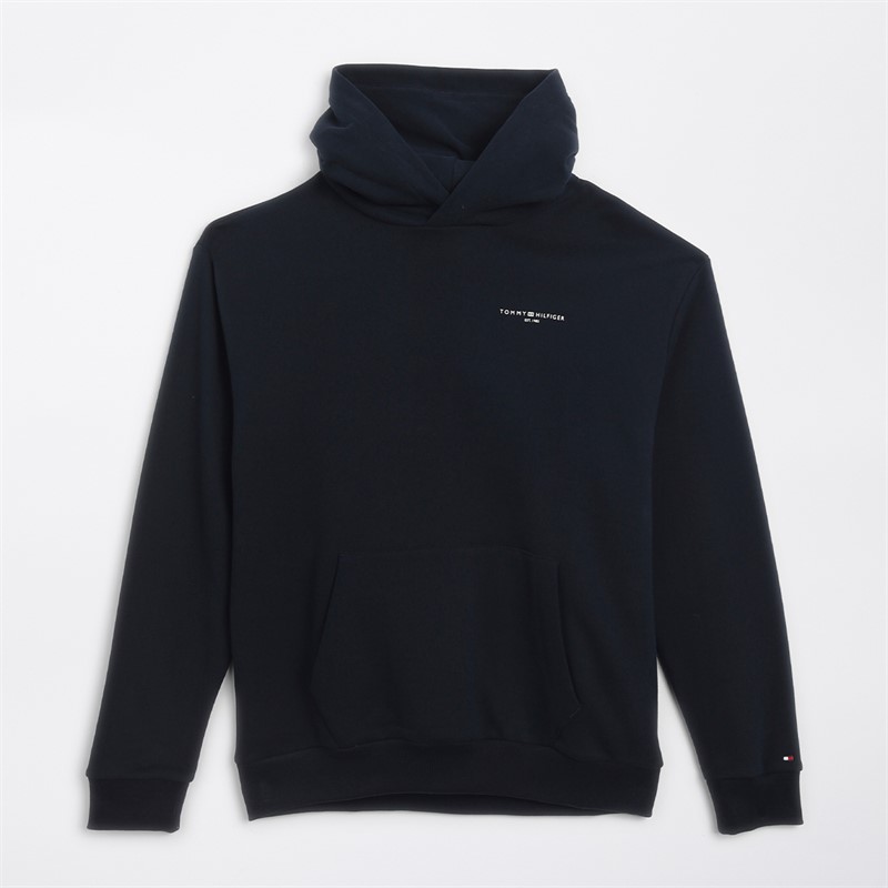 Tommy Hilfiger Junior Corp Logo Hoodie Dark Night Navy