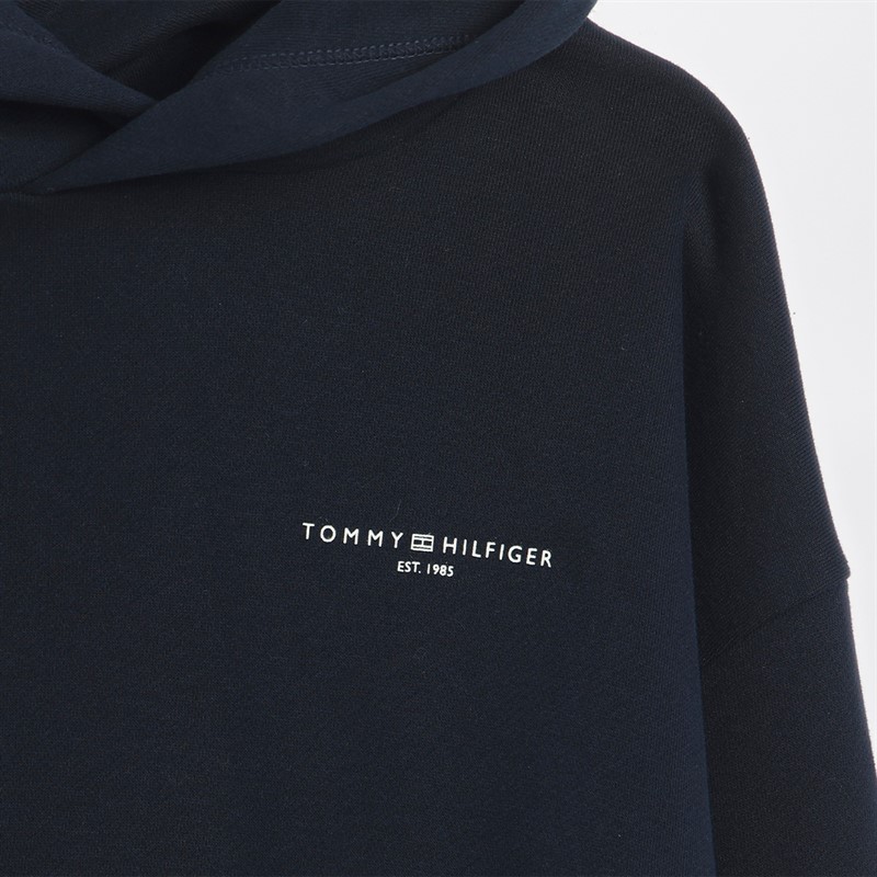 Tommy Hilfiger Junior Corp Logo Hoodie Dark Night Navy