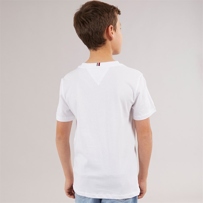 Tommy Hilfiger Boys Graphic Print T-Shirt White