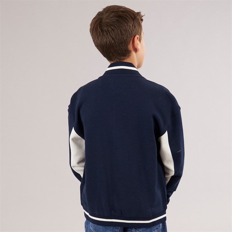 Tommy Hilfiger Junior Boys Graphic Bomber Jacket Dark Night Navy