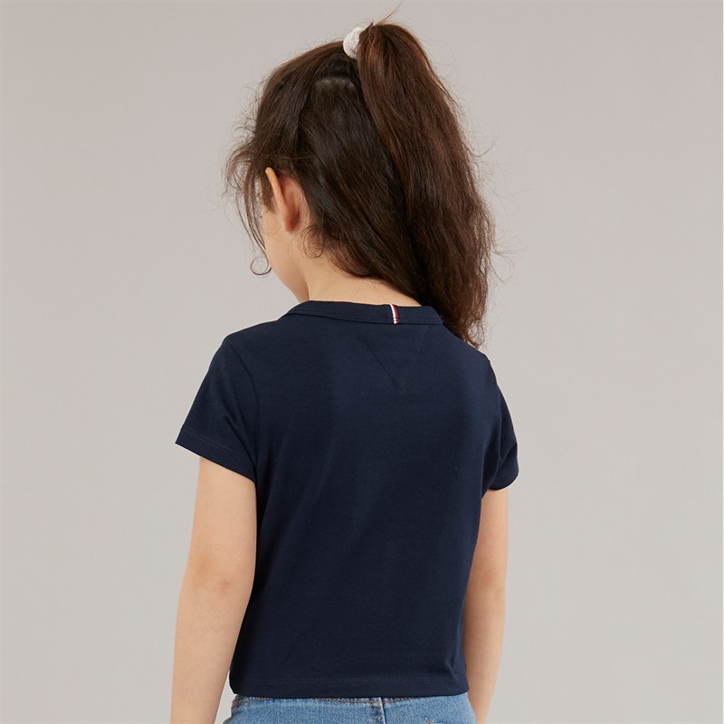 Tommy Hilfiger Girls Butterfly Graphic T-Shirt Dark Night Navy