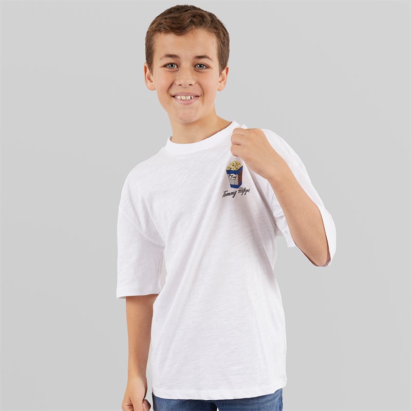 Tommy Hilfiger Junior Boys Slub T-Shirt White