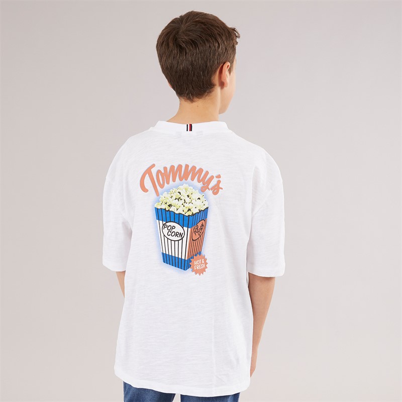 Tommy Hilfiger Junior Boys Slub T-Shirt White