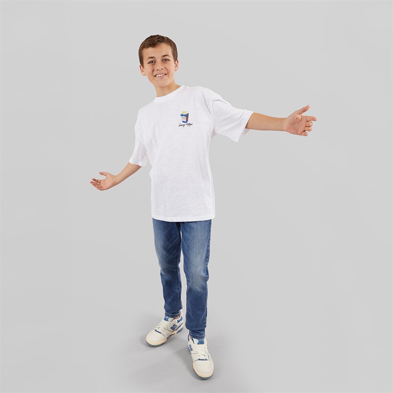 Tommy Hilfiger Junior Boys Slub T-Shirt White