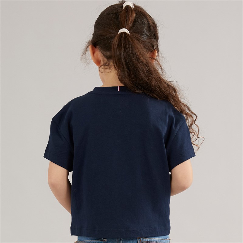 Tommy Hilfiger Girls Photo Print T-Shirt Dark Night Navy