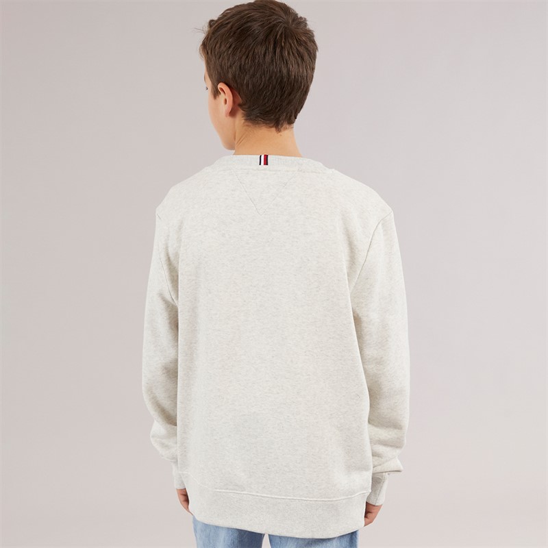 Tommy Hilfiger Boys Flag Sweatshirt Grey Heather