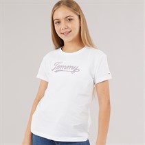 Tommy Hilfiger Junior Girls T-Shirt White