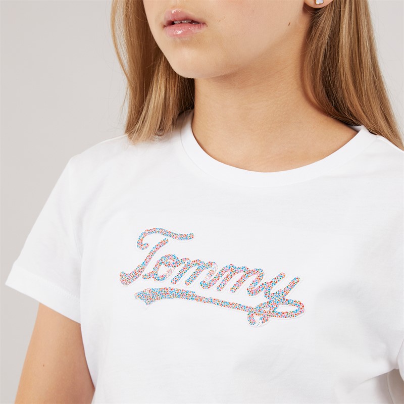 Tommy Hilfiger Junior Girls T-Shirt White